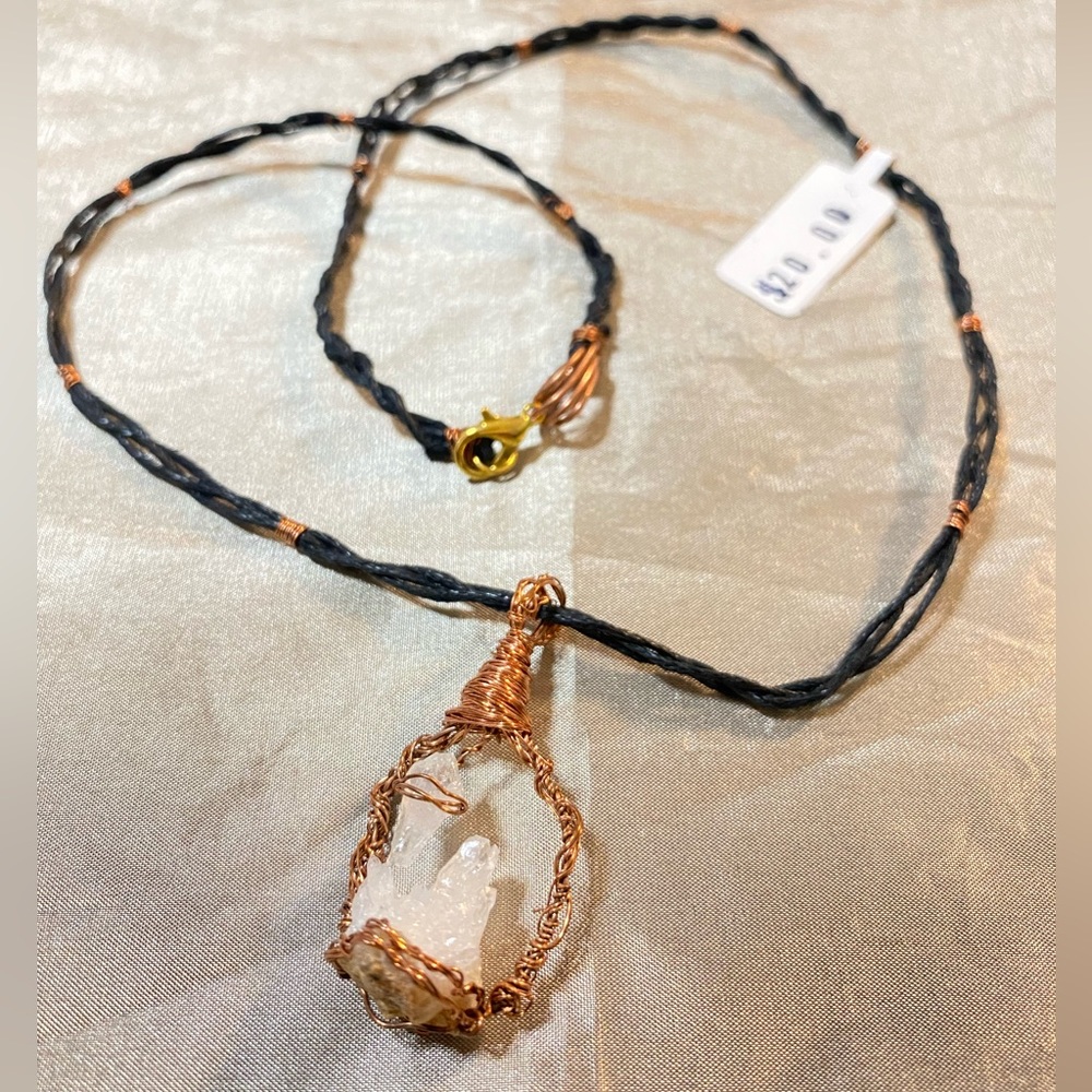Sirius rising, citrine crystal, hand made jewelry necklace